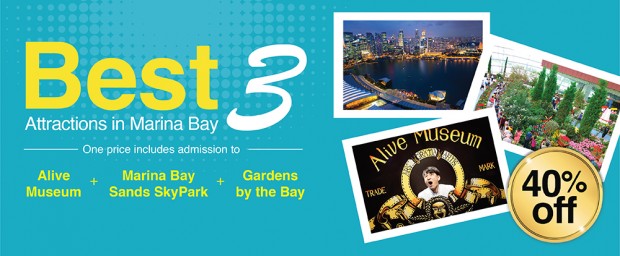 Best 3 Attractions Combo with Alive Museum Singapore at 40% Off