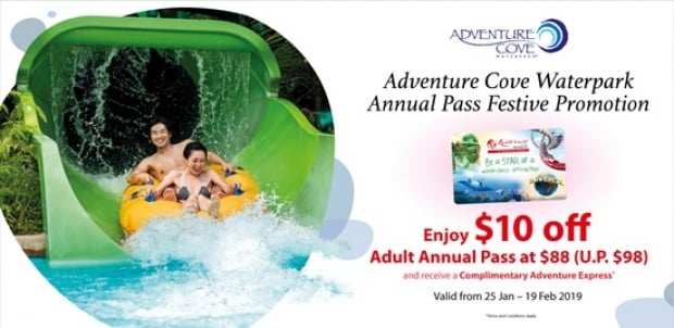 Enjoy $10 off Adventure Cove Waterpark Adult Annual Pass at $88 (U.P. $98)