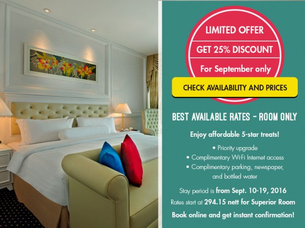 Get 25% Off Room Rate at The Royale Chulan Damansara this September