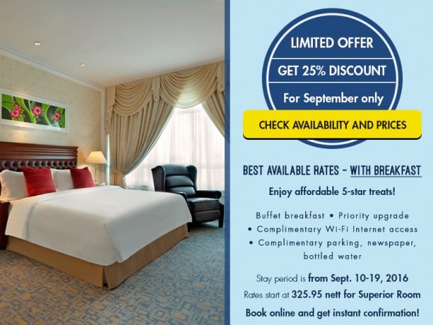Get 25% Off Room Rate with Breakfast at The Royale Chulan Damansara this September