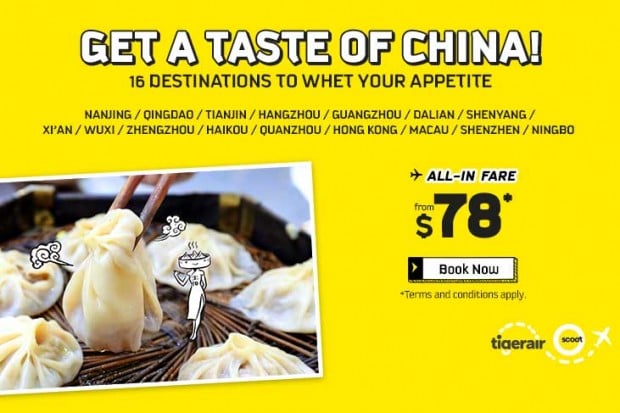 Explore China from SGD78 with Scoot