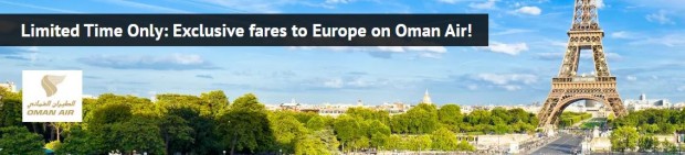 Limited Time Only: Exclusive Fares to Europe on Oman Air via Zuji