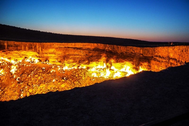 Darvaza Gas Crater in Deweze, Turkmenistan