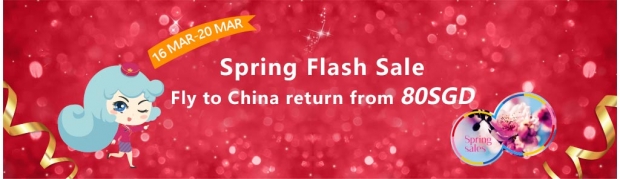 Spring Flash Sale on China Southern Airlines from SGD80