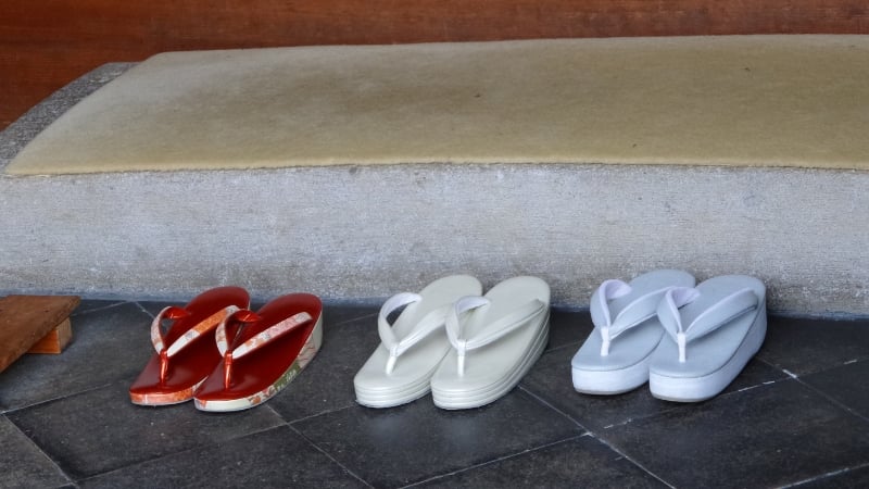 slippers outside a japanese house