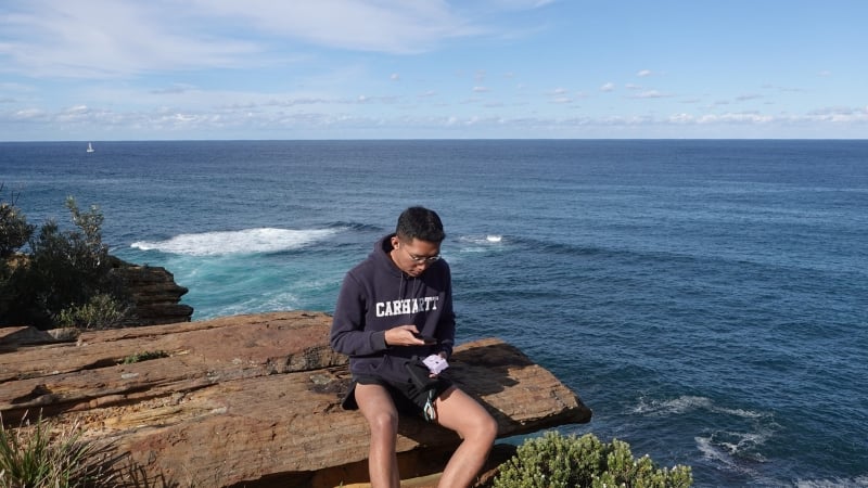 sandstone cliffs of clovelly