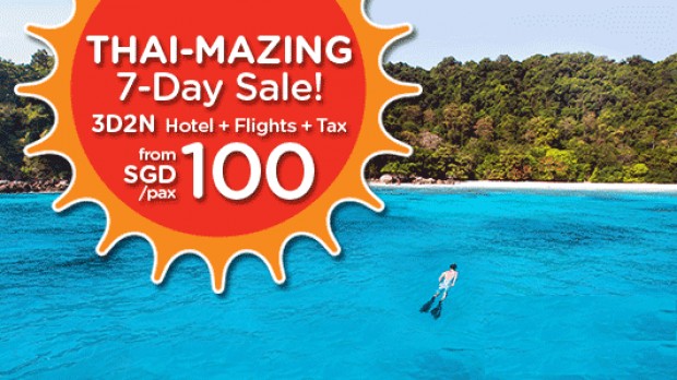 Thai-Mazing 7-Day Sale from SGD100 with AirAsiaGo