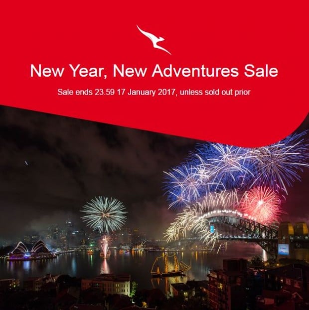 New Adventure Sale for 2017 on Qantas Airways from SGD475