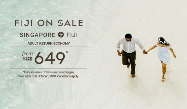 Fly from Singapore to Fiji and New Zealand from SGD649 with Fiji Airways