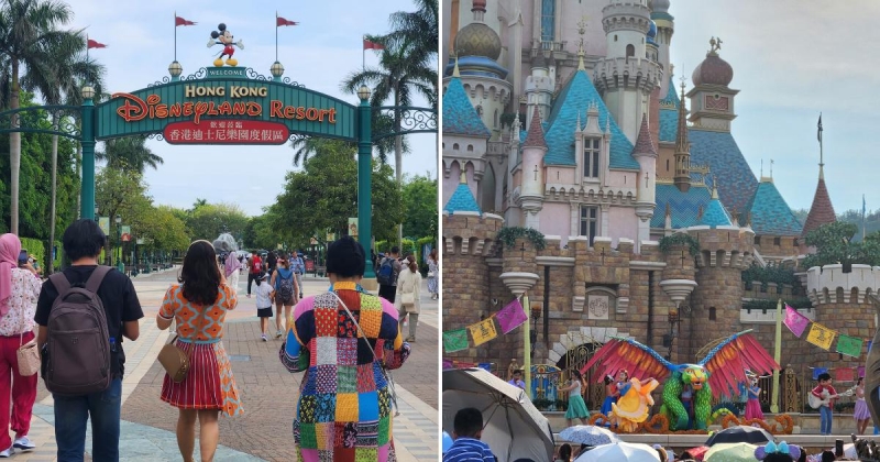 hong kong disneyland entrance and performance