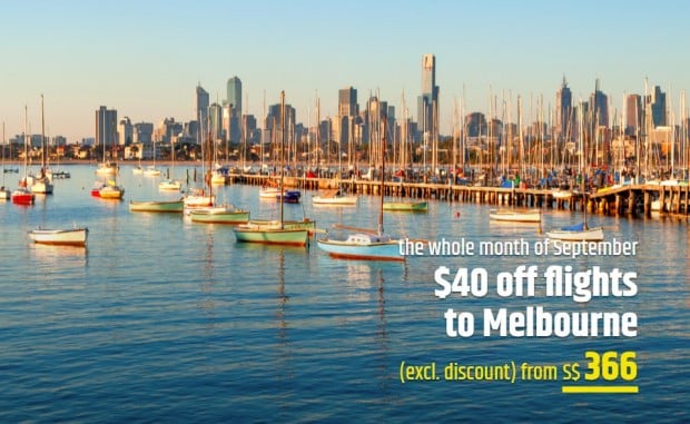 SGD40 Off Flights to Melbourne with CheapTickets.sg this September