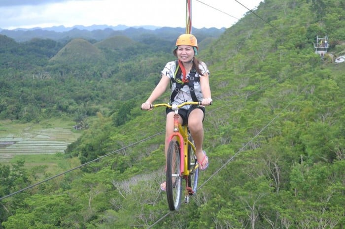 Chocolate Hills Adventure Park’s Bike Zip Line Bohol