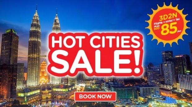 Hot Cities on Sale from SGD85 with AirAsiaGo