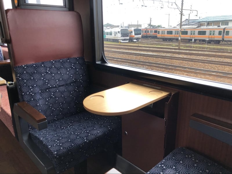 homely interior in oykot joyful train