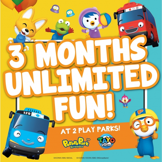 3 Months Unlimited Playtime at Pororo Park Singapore