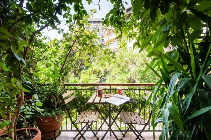 balcony in rental kolonaki