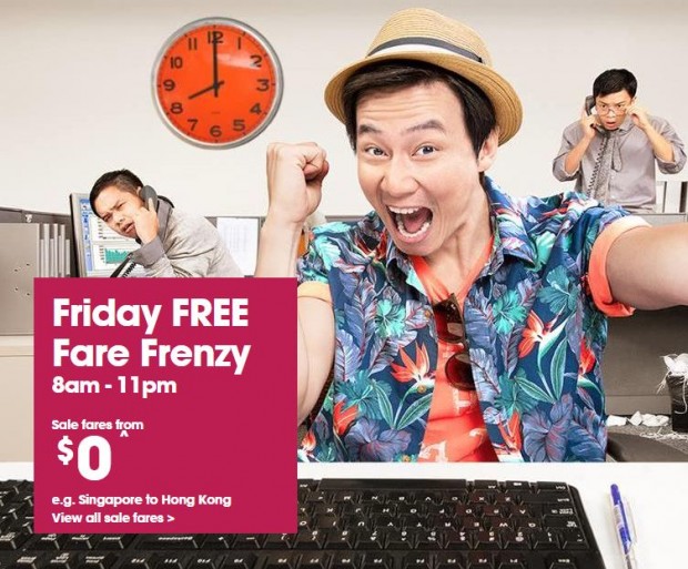 It's Friday FREE Frenzy: Fly Around Asia from SGD0 with Jetstar