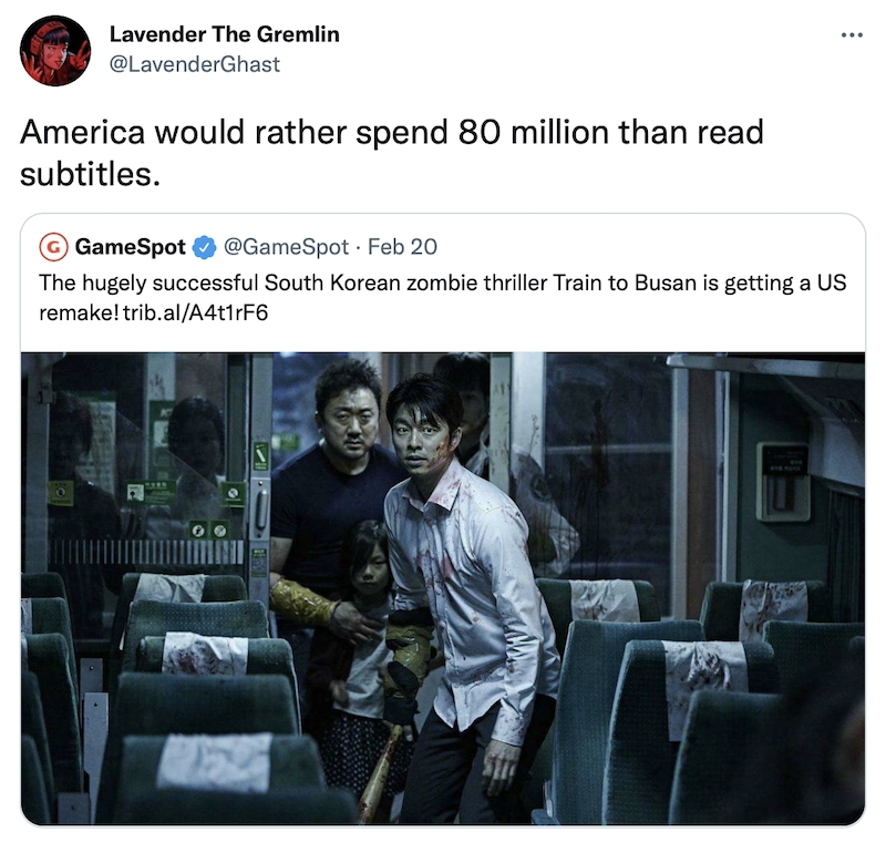 The Funniest Reactions to the Train to Busan U.S. Remake
