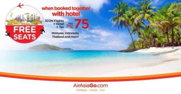 Free Seats when Booked Together with Hotel via AirAsiaGo