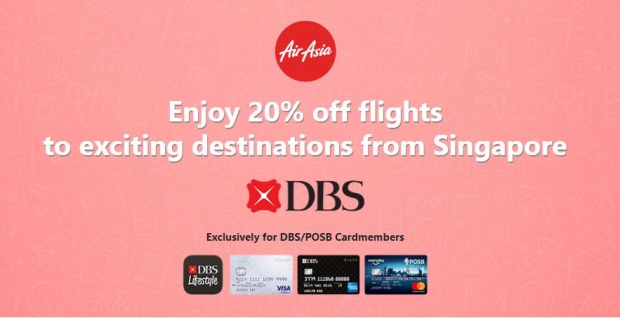 Enjoy 20% Off Flights to Exciting Destinations with AirAsia and DBS Card