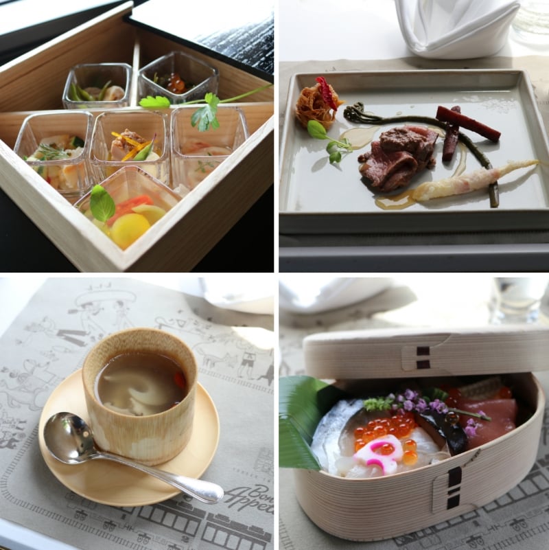 collage of dishes offered on tohoku emotion