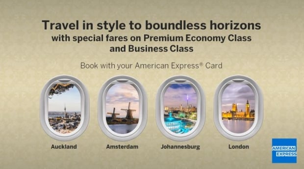 Special Premium Economy Class Early Bird Fares in Singapore Airlines with American Express