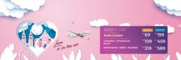 Valentine's Special Deal in Malindo Air with Fares from SGD69