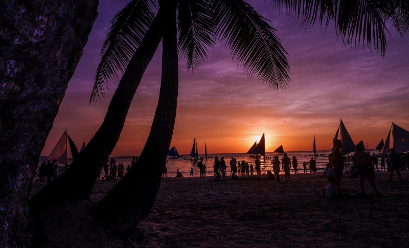 sunset boracay