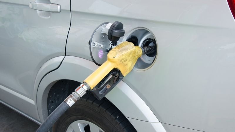 refuelling car