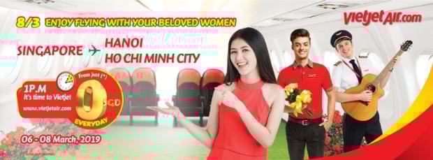 Enjoy Flying to Vietnam with VietJet Air from SGD $0