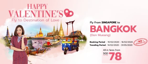 Celebrate Love with Thai Lion Air with Fares from SGD78