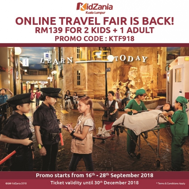 Online Travel Fair Offer in KidZania Kuala Lumpur