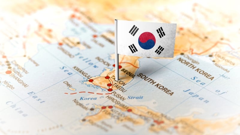 map of south korea