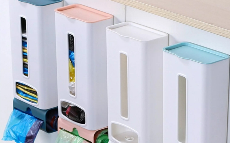 plastic bag dispenser home organisers