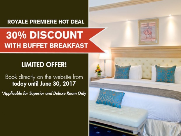 Royale Premiere Hot Deal with 30% Savings in The Royale Bintang Penang