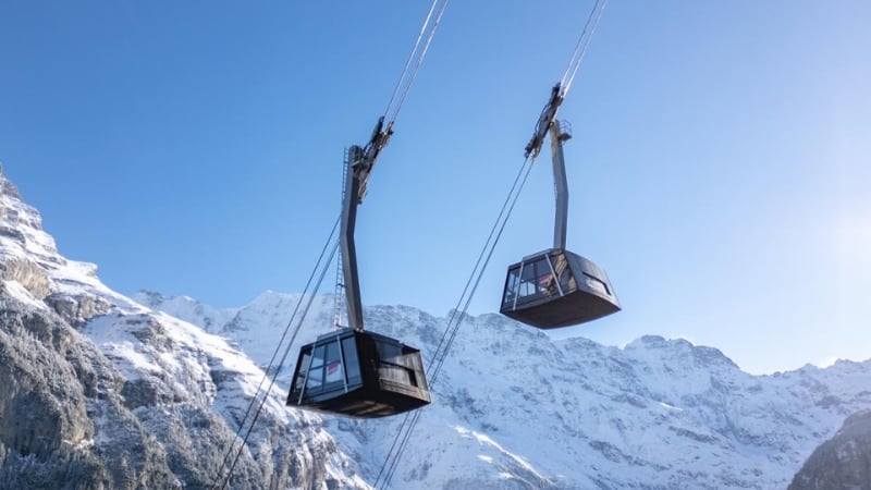 the schilthornbahn cable car