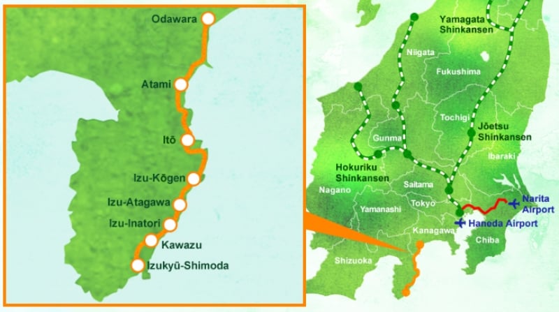 route map of izu craile