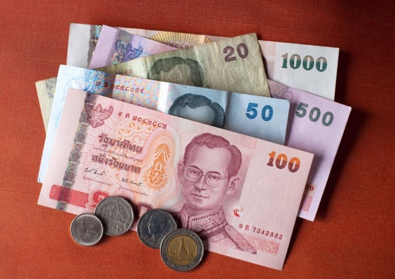 Thai baht currency 