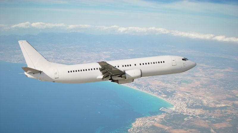 airplane in flight