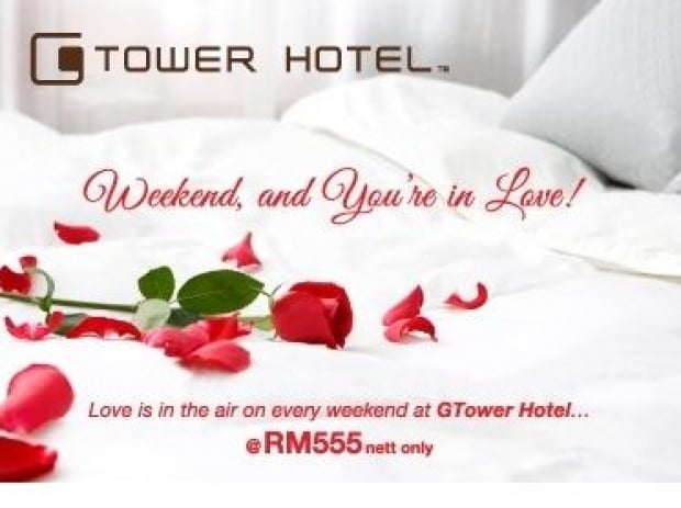 Romantic Weekend Package in G Tower Hotel from RM555