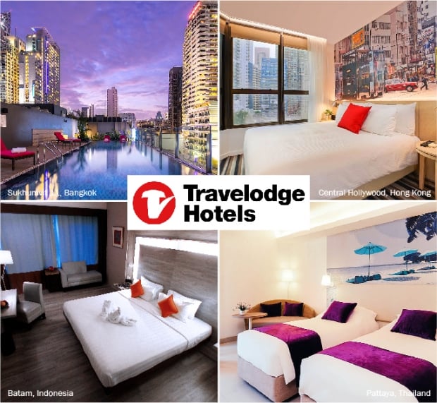 15% off Best Available Rate at Travelodge Hotels in Asia with DBS Card