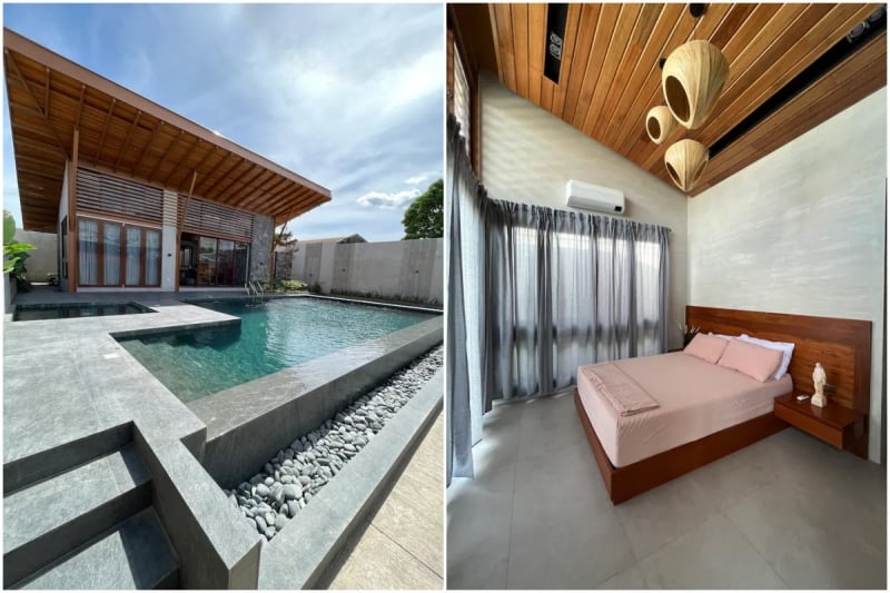 bali inspired airbnb rizal pool bedroom