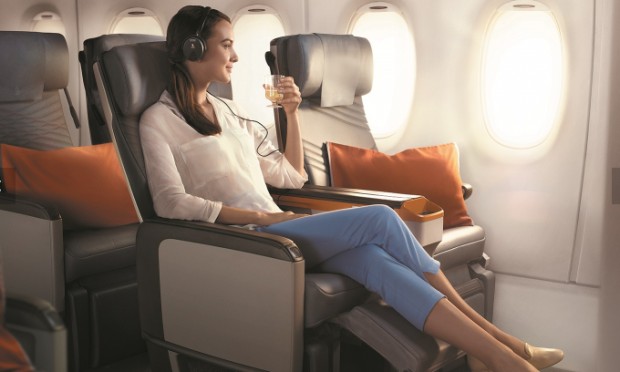 Singapore Airlines' Exclusive Fares in Premium Economy Class with MasterCard