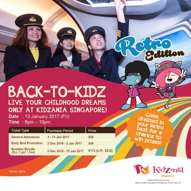 Enjoy the Coming Back of Back-To-Kidz: Retro Edition from SGD58 at KidZania Singapore