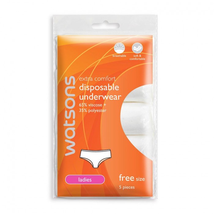 WATSONS Extra Comfort Disposable Underwear for Ladies Free Size