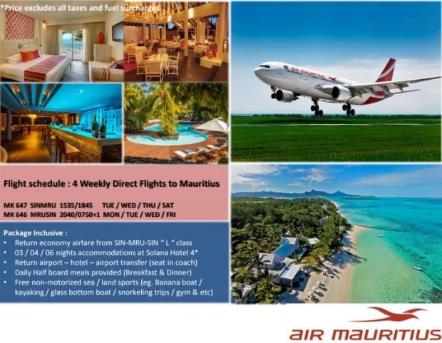 Chinese New Year Special with Air Mauritius from SGD698