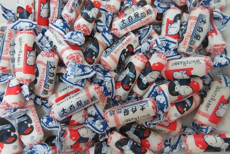 white rabbit is one of the candies to buy as Singapore souvenirs