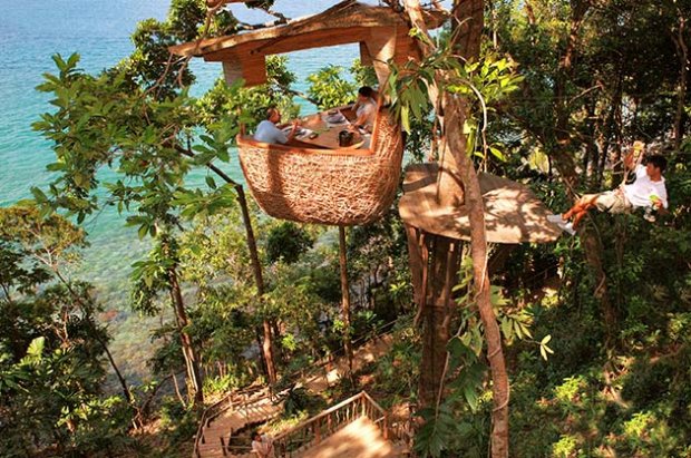 Soneva Kiri Treepod Dining