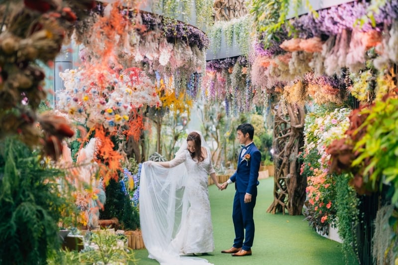 gardens by the bay - wedding shoot locations singapore