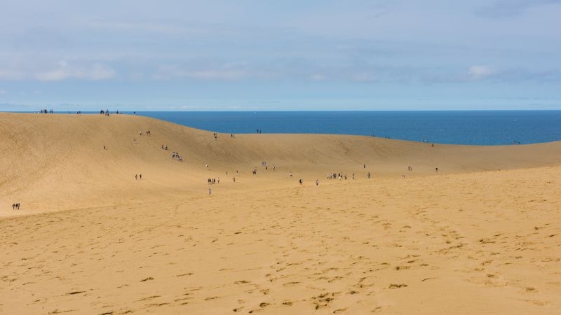Tottori sand dunes in Japan
